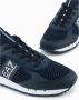 Emporio Armani Zwart Wit Sneakers Heren Donkerblauw Blue Heren - Thumbnail 3