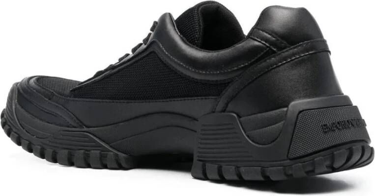 Emporio Armani Zwarte Casual Sneaker voor Mannen Black Heren