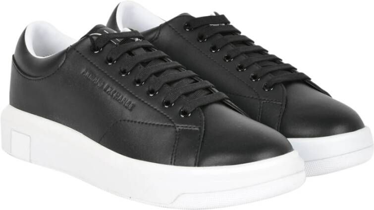 Emporio Armani Zwarte hoge zool sneakers Black Heren