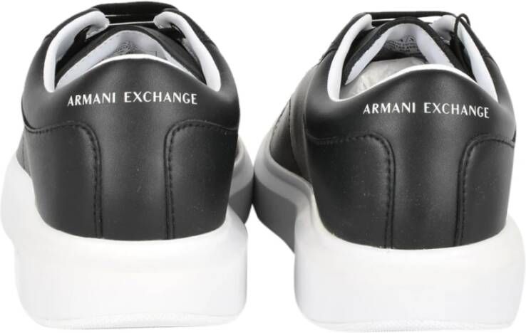 Emporio Armani Zwarte hoge zool sneakers Black Heren