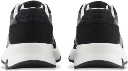 Emporio Armani Zwarte hoge zool sneakers Black Heren