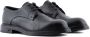 Emporio Armani Zwarte Leren Derby Veterschoenen Black Heren - Thumbnail 3