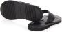 Emporio Armani Zwarte Leren Flip-Flop Sandalen Black Heren - Thumbnail 4