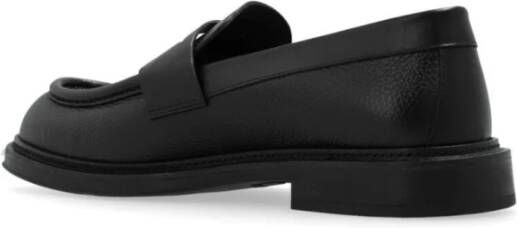 Emporio Armani Klassieke Zwarte Loafer Schoenen Black Heren