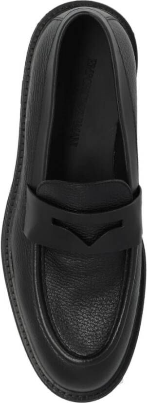 Emporio Armani Klassieke Zwarte Loafer Schoenen Black Heren