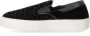 Emporio Armani Low-Top Sneakers SLIP-ON MONOGRAM SCHWARER SNEAKER in zwart - Thumbnail 4