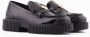 Armani Exchange Zwarte platte schoenen met vierkante hak Black Dames - Thumbnail 3