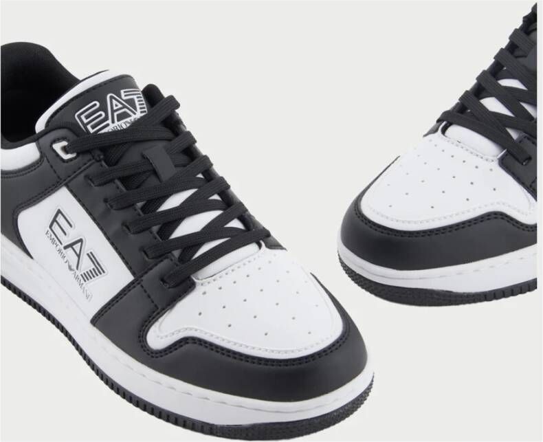 Emporio Armani Zwarte Sneakers EA7 Collectie Black Heren