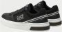 Emporio Armani EA7 Zwarte Voetbalgeïnspireerde Sneakers Black Heren - Thumbnail 3