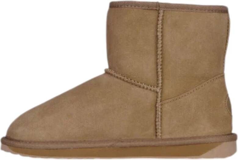 EMU Beige Mini Camel Laarzen Beige Dames