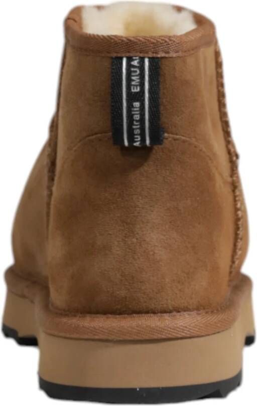 EMU Dames Leren Winter Schoenen Brown Dames