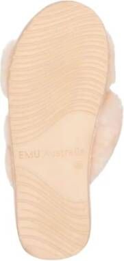 EMU Dames Mayberry Pantoffels van Synthetisch Leer Beige Dames