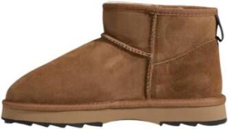 EMU Leren Enkellaars Dames Herfst Winter Brown Dames