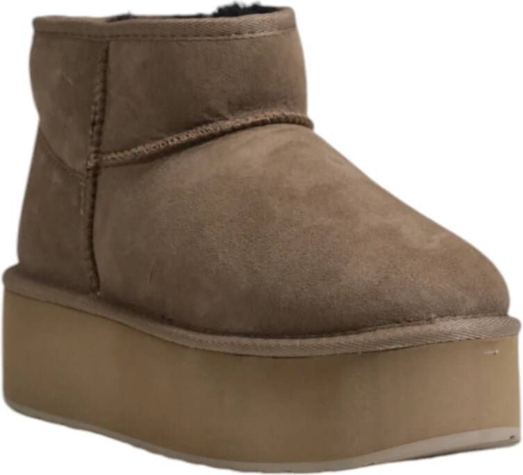 EMU Leren Herfst Schoenen Dames Kameel Brown Dames