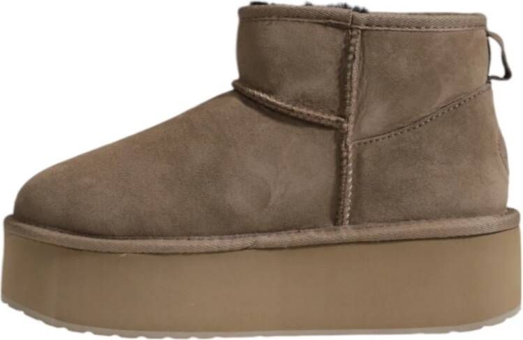 EMU Leren Herfst Schoenen Dames Kameel Brown Dames