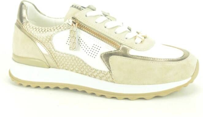 Enterprise Japan Beige Runner Combi Sneakers Beige Dames