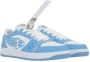 Enterprise Japan Lage leren sneakers met Rocket-logo en sterrenborduursel Blue Heren - Thumbnail 3