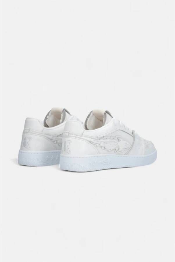 Enterprise Japan Leren Sneakers met Rubberen Zool White Heren