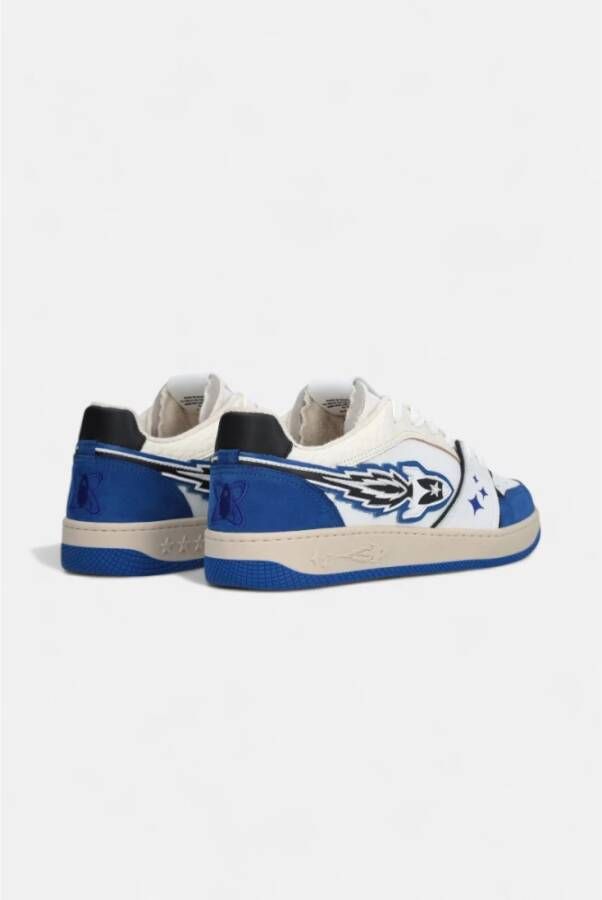 Enterprise Japan Leren Sneakers met Rubberen Zool White Heren