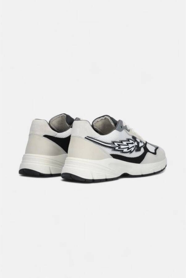 Enterprise Japan Mesh hardloopschoenen met rubberen zool White Heren