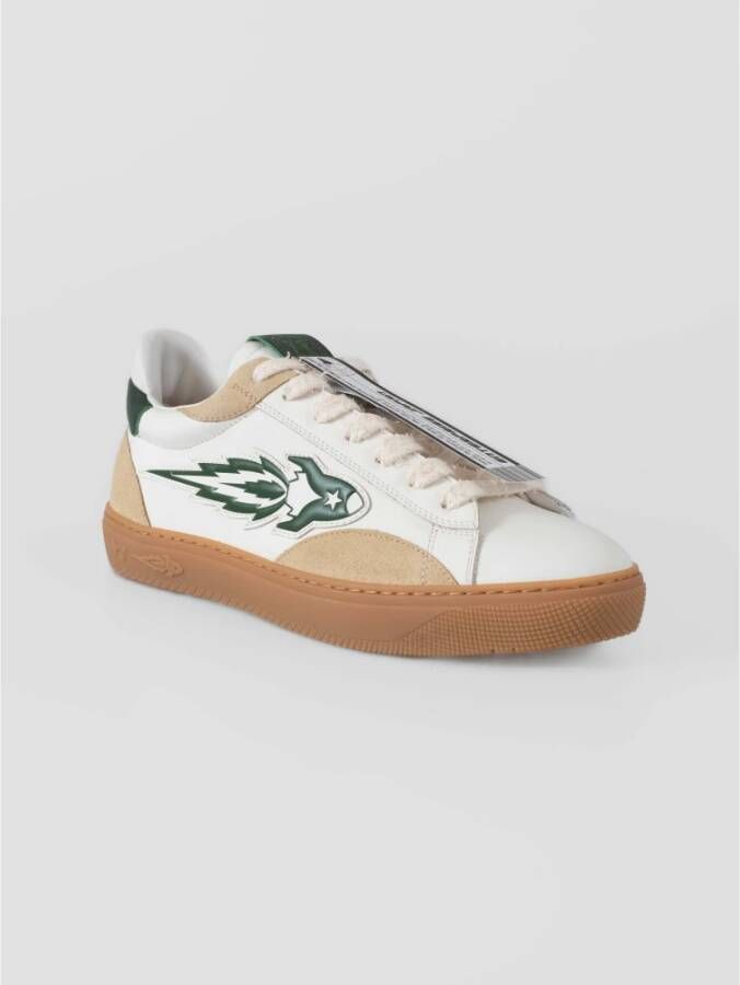 Enterprise Japan Retro Leren Sneakers White Unisex