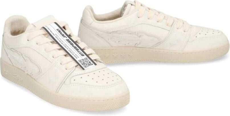 Enterprise Japan Rocket Leren Sneakers Beige Heren