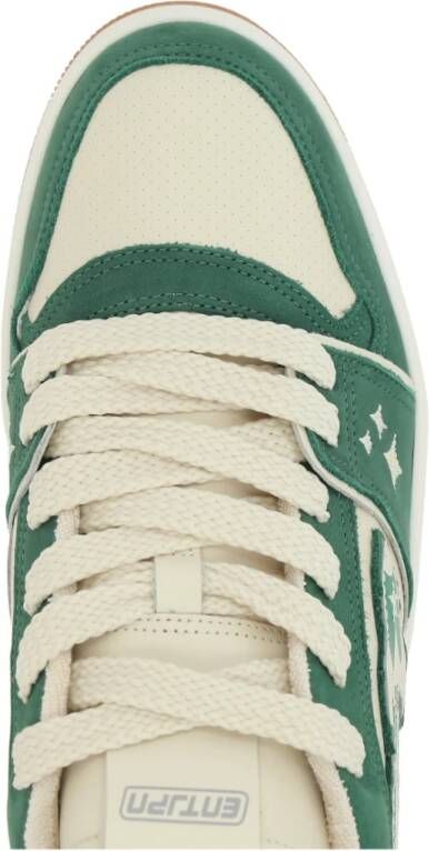 Enterprise Japan Rode lage sneakers met Rocket-logo Green Heren