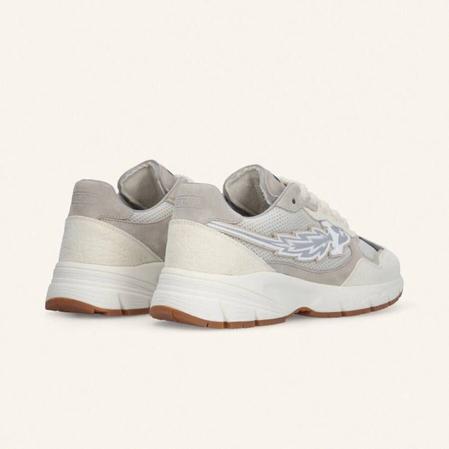 Enterprise Japan Suède Leren Sneakers Beige Heren