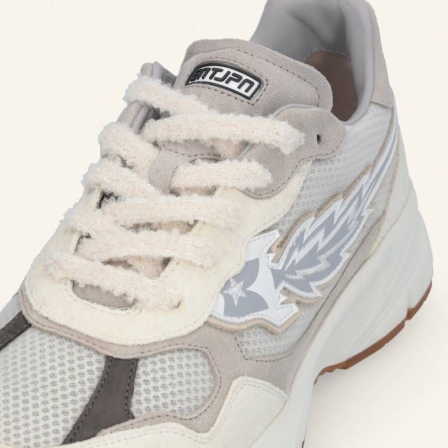 Enterprise Japan Suède Leren Sneakers Beige Heren