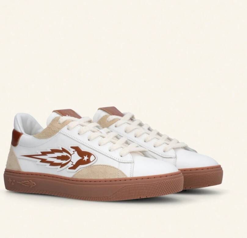 Enterprise Japan Witte EJ Jupiter Rocket Sneakers White Heren