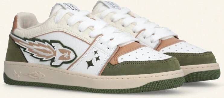 Enterprise Japan Witte Urban Sneakers EJ EGG Rocket Beige Heren