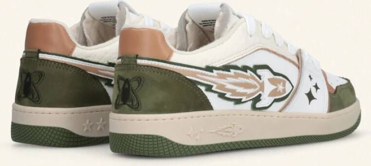 Enterprise Japan Witte Urban Sneakers EJ EGG Rocket Beige Heren