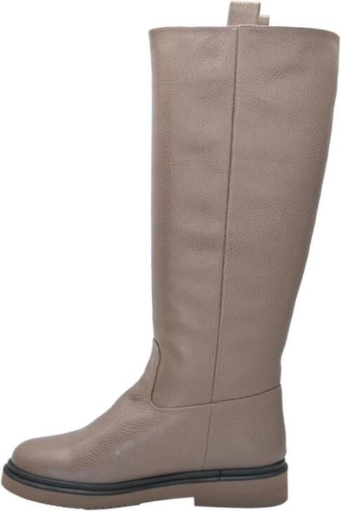 Eqüitare Napa Grain Taupe Laarzen Beige Dames