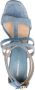 Ermanno Scervino Blauwe Denim Hoge Hak Geweven Sandalen Blue Dames - Thumbnail 4