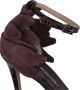 Ermanno Scervino Bruine Krokodil-geëmbosseerde Hoge Sandalen Brown Dames - Thumbnail 5