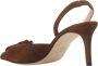 Ermanno Scervino Bruine Suède Slingback met Leren Bloemen Brown Dames - Thumbnail 3