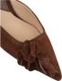 Ermanno Scervino Bruine Suède Slingback met Leren Bloemen Brown Dames - Thumbnail 5