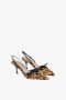 Ermanno Scervino Luipaardprint Slingback Sandalen Multicolor Dames - Thumbnail 2