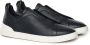 Ermenegildo Zegna Blauwe Marine Slip-On Sneakers met Elastiek Blue Heren - Thumbnail 2