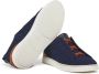 Ermenegildo Zegna Denim Sneakers met Triple Stitching Blue Heren - Thumbnail 3