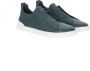 Ermenegildo Zegna Groene Leren Sneakers Triple Stitch Green Heren - Thumbnail 2