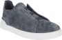 Ermenegildo Zegna Lage Sneakers met Drievoudig Stiksel Gray Heren - Thumbnail 3