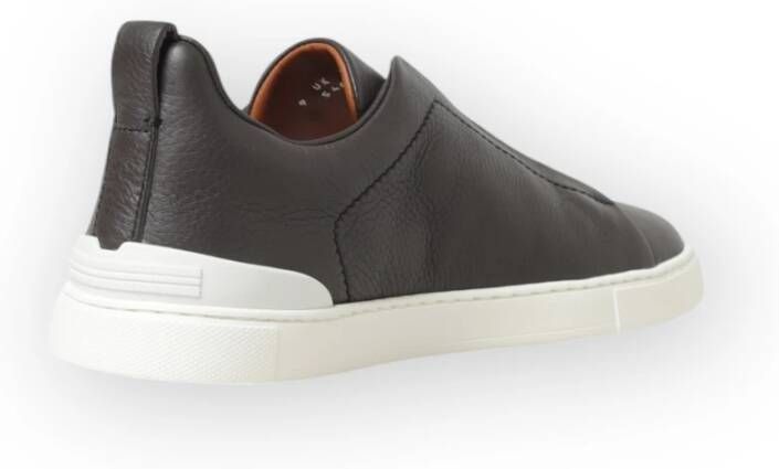 Ermenegildo Zegna Lage Top Sneaker Brown Heren