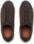 Ermenegildo Zegna Leren Sneakers Triple Stitch Design Brown Heren - Thumbnail 4