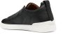 Ermenegildo Zegna Leren Sneakers Triple Stitch Designers Code Black Heren - Thumbnail 3