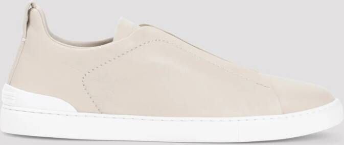 Ermenegildo Zegna Neutrale Sneakers Aw24 Beige Heren