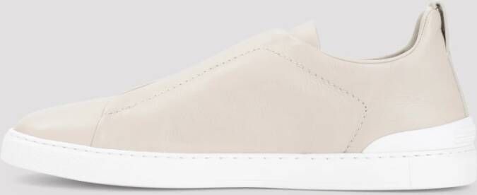 Ermenegildo Zegna Neutrale Sneakers Aw24 Beige Heren