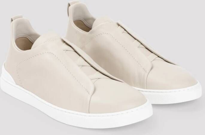 Ermenegildo Zegna Neutrale Sneakers Aw24 Beige Heren