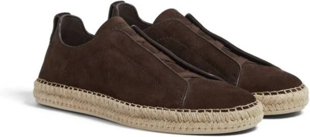 Ermenegildo Zegna Stijlvolle Espadrillas Sneakers voor Mannen Brown Heren