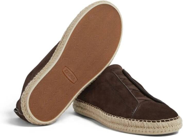 Ermenegildo Zegna Stijlvolle Espadrillas Sneakers voor Mannen Brown Heren